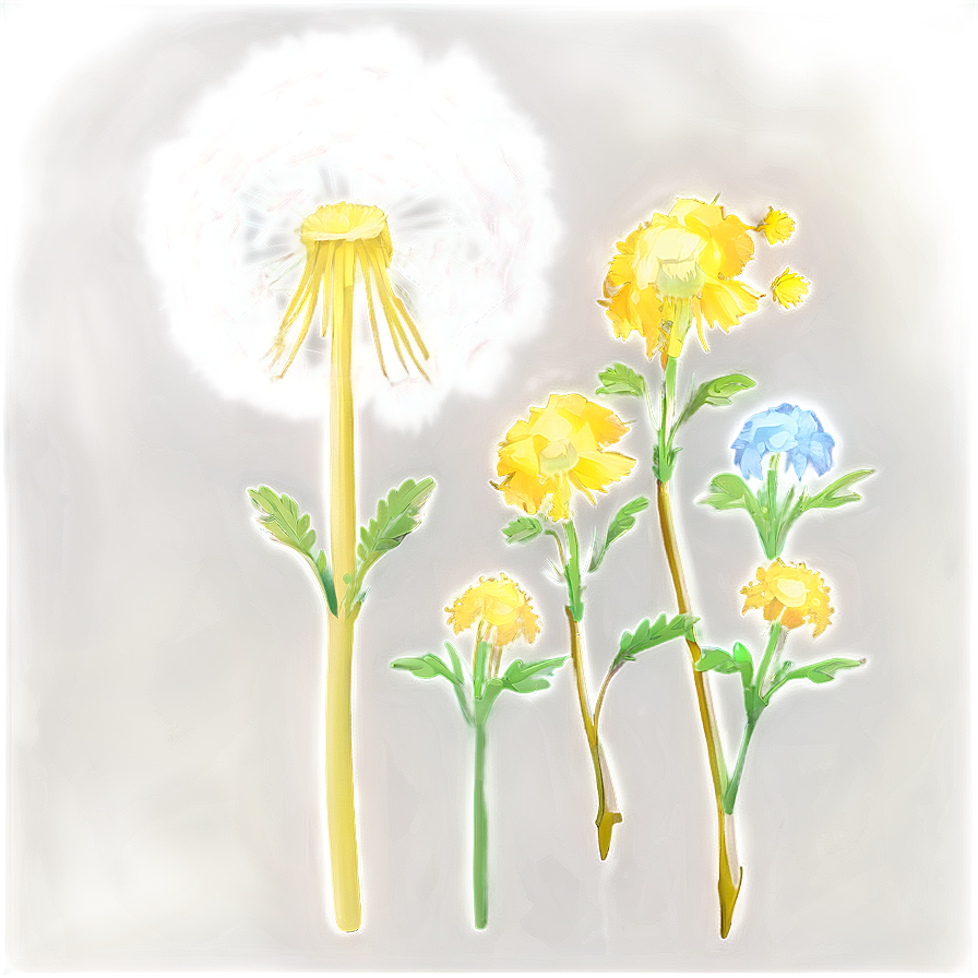 Glowing Dandelion Png Nav35