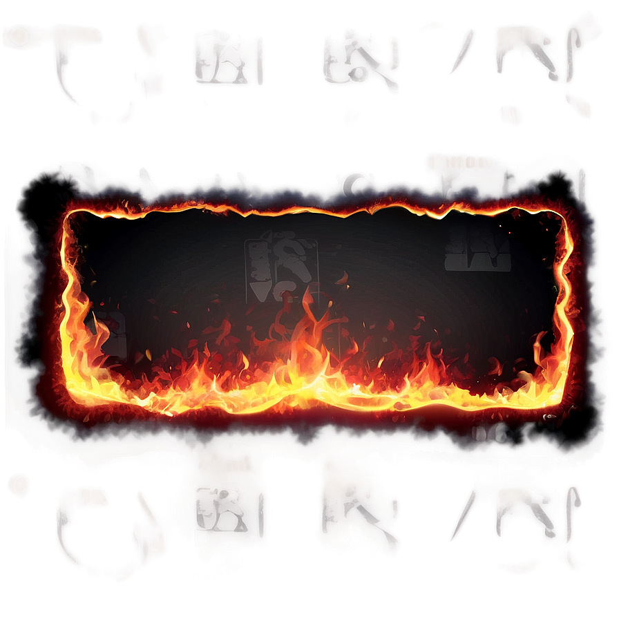 Glowing Ember Border Png 83