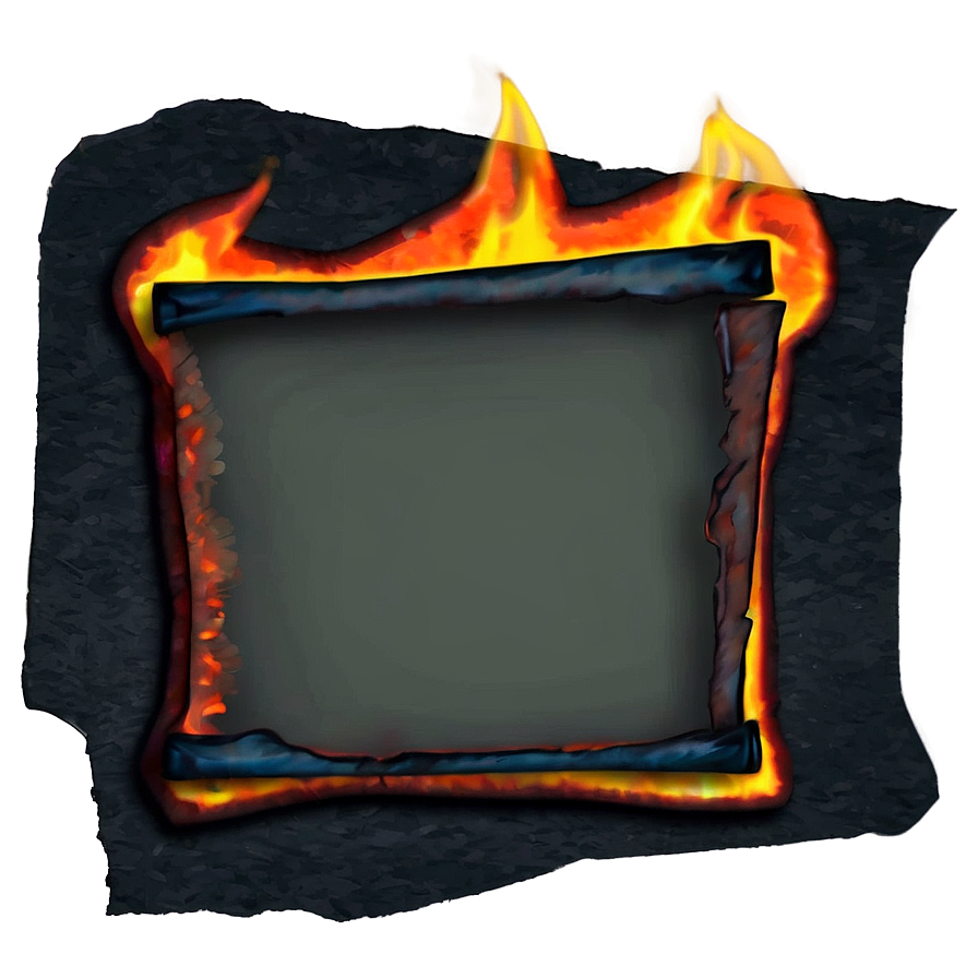 Glowing Embers On Paper Png 58