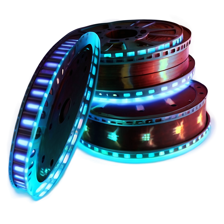 Glowing Film Reel Png Fsd