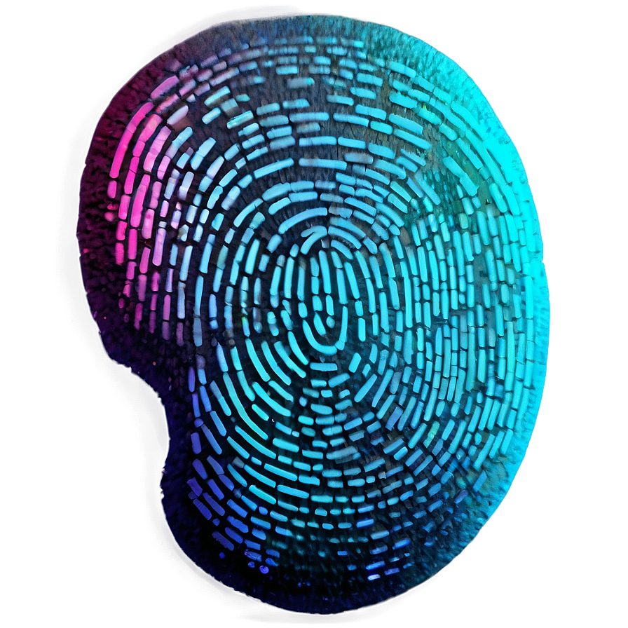 Glowing Fingerprint Effect Png Hxf79