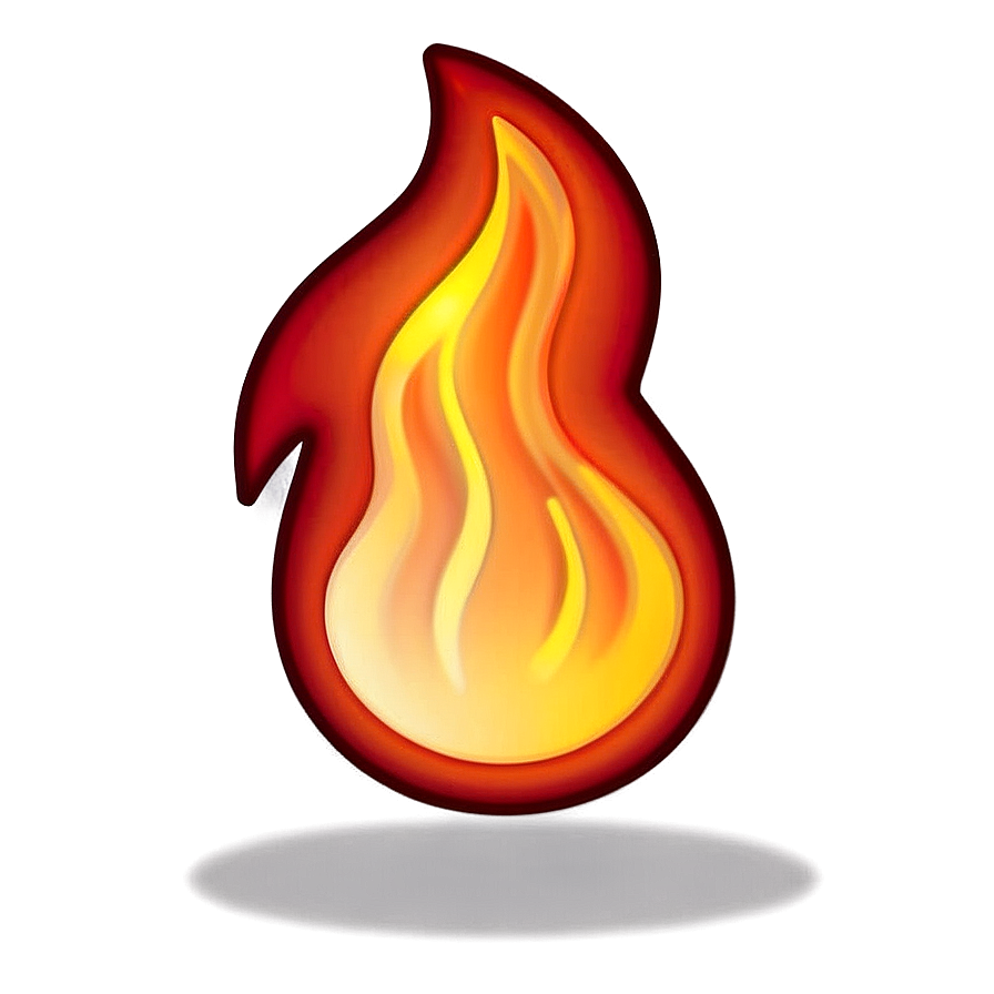 Glowing Fire Emoji Image Png Qvd70