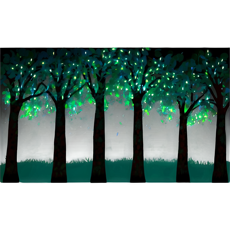 Glowing Firefly Trees Png Rqd