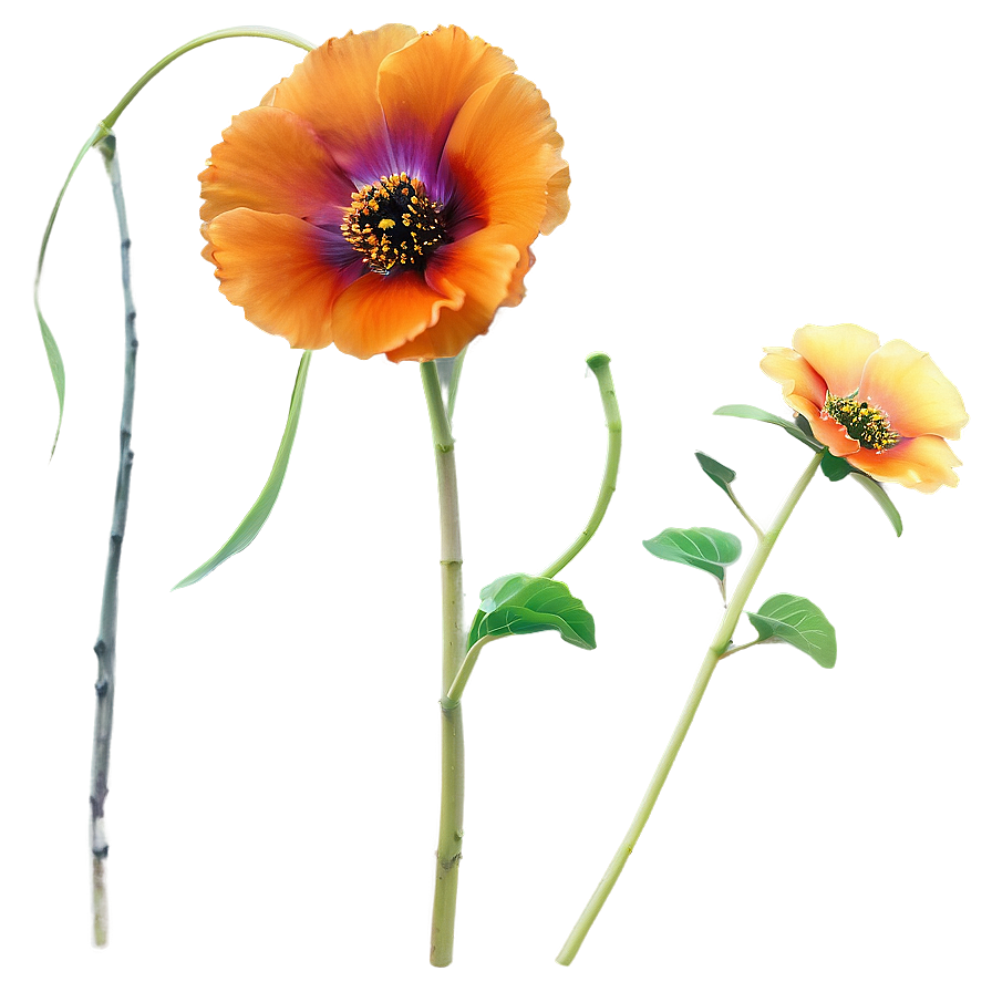 Glowing Flower Stem Png 44