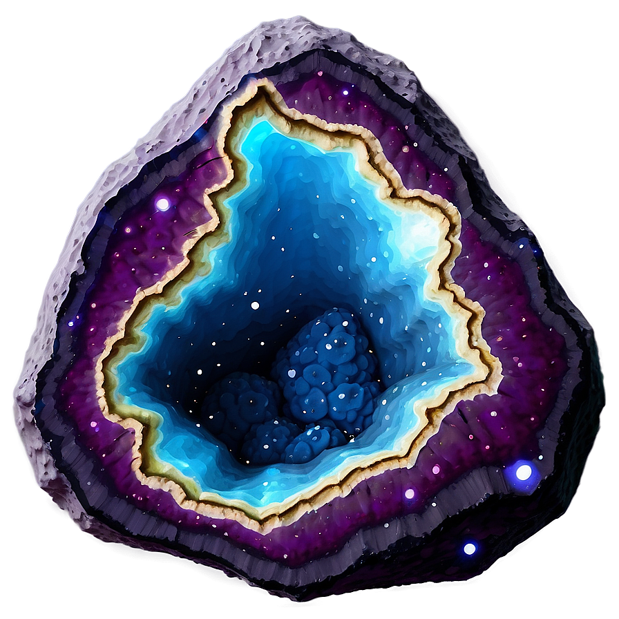 Glowing Geode Night Scene Png Fml70