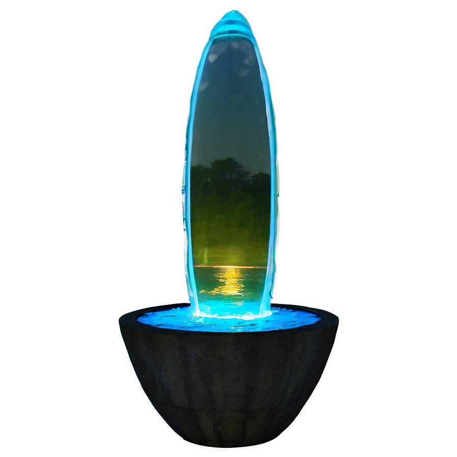 Glowing Glass Fountain Png 43