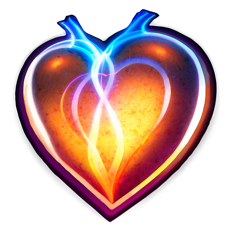 Glowing Heart Icon Png 05252024