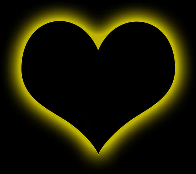 Glowing Heart Silhouette