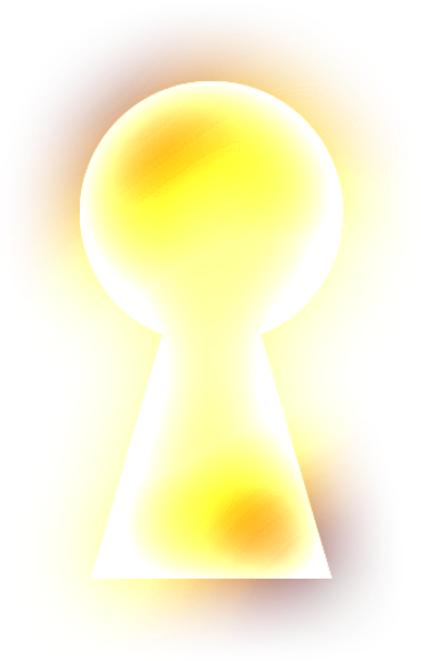 Glowing Keyhole Abstract