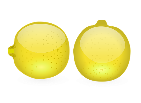 Glowing Lemon Halves