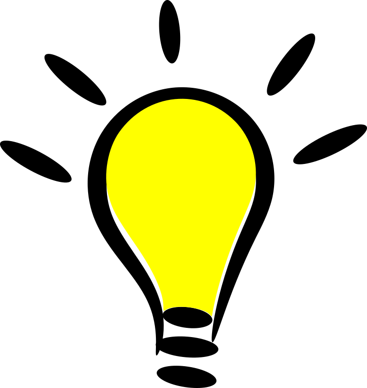 Glowing Lightbulb Icon