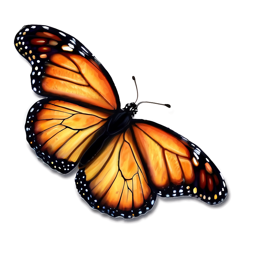 Glowing Monarch Butterfly Png Yid