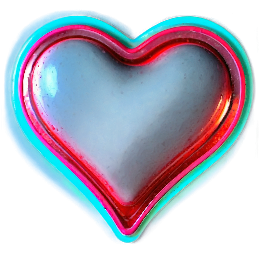 Glowing Neon Heart Png Get5