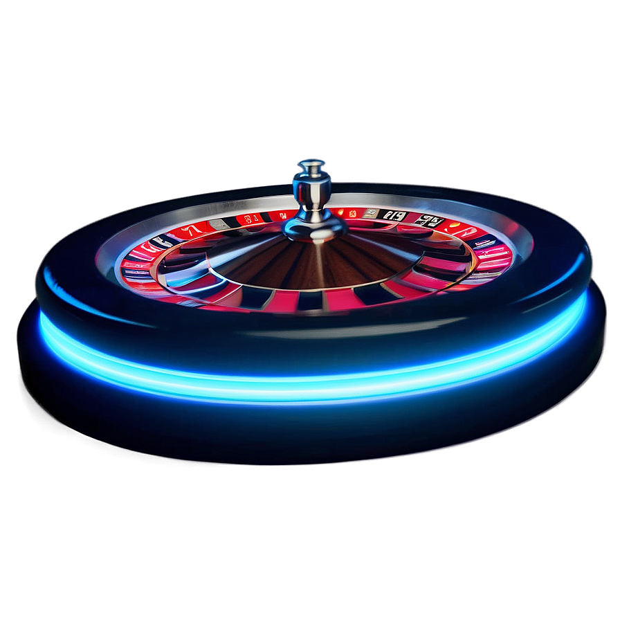 Glowing Neon Roulette Sign Png 06202024