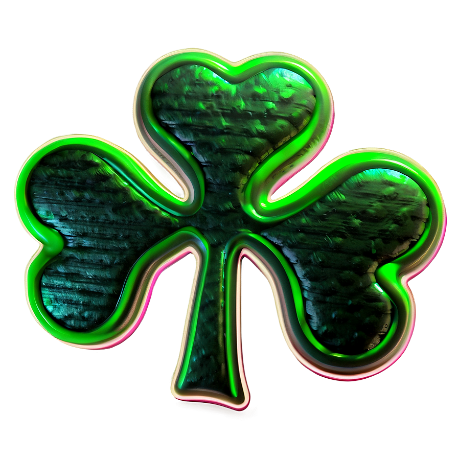 Glowing Neon Shamrock Png Lcu3