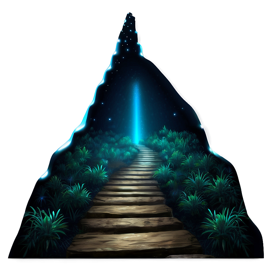 Glowing Night Path Png Tkv