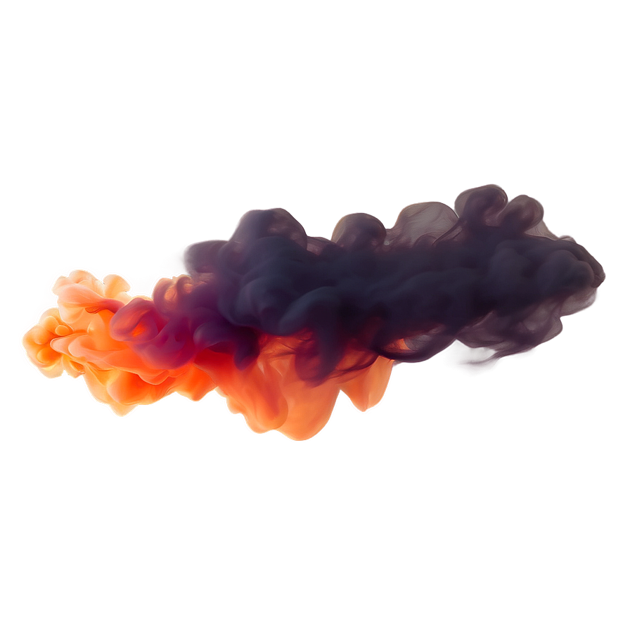 Glowing Orange Smoke Ambiance Png Nmp24