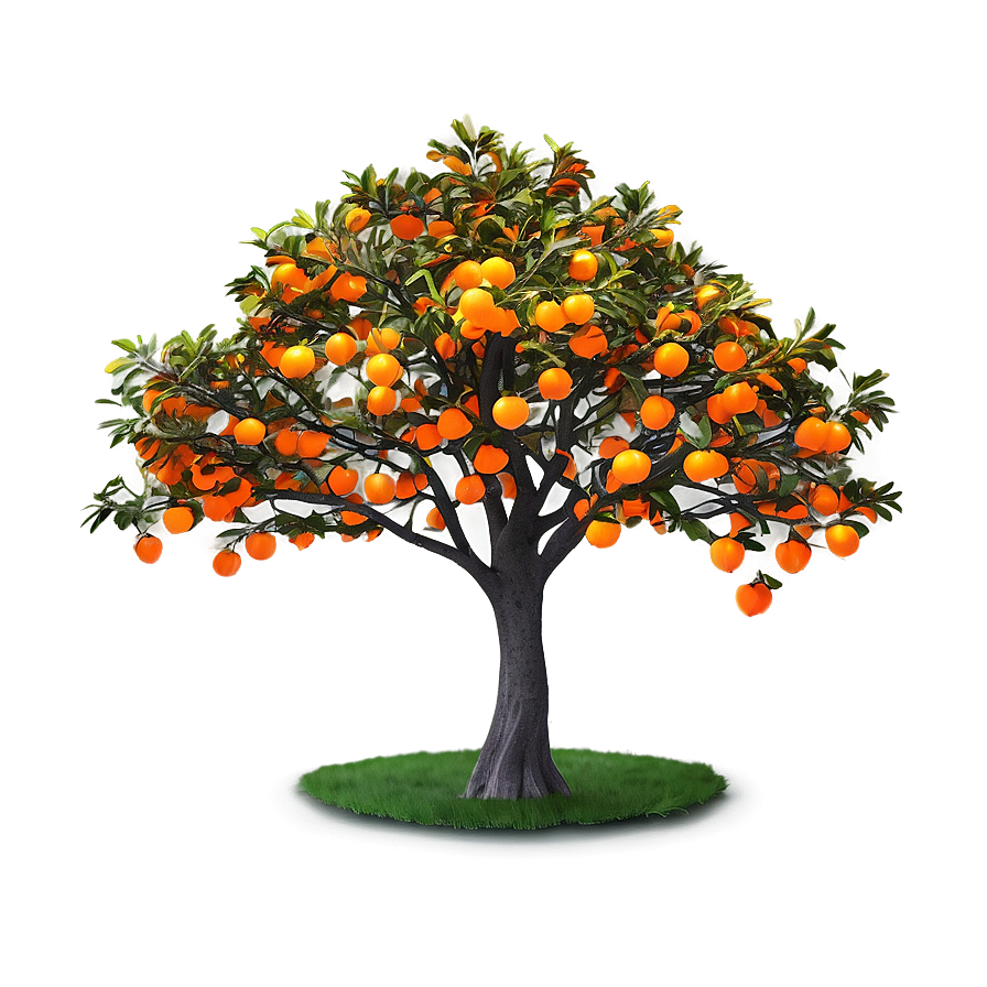 Glowing Orange Tree Png 31