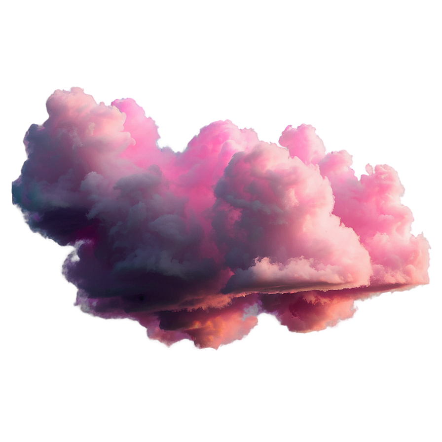 Glowing Pink Clouds Png 06252024