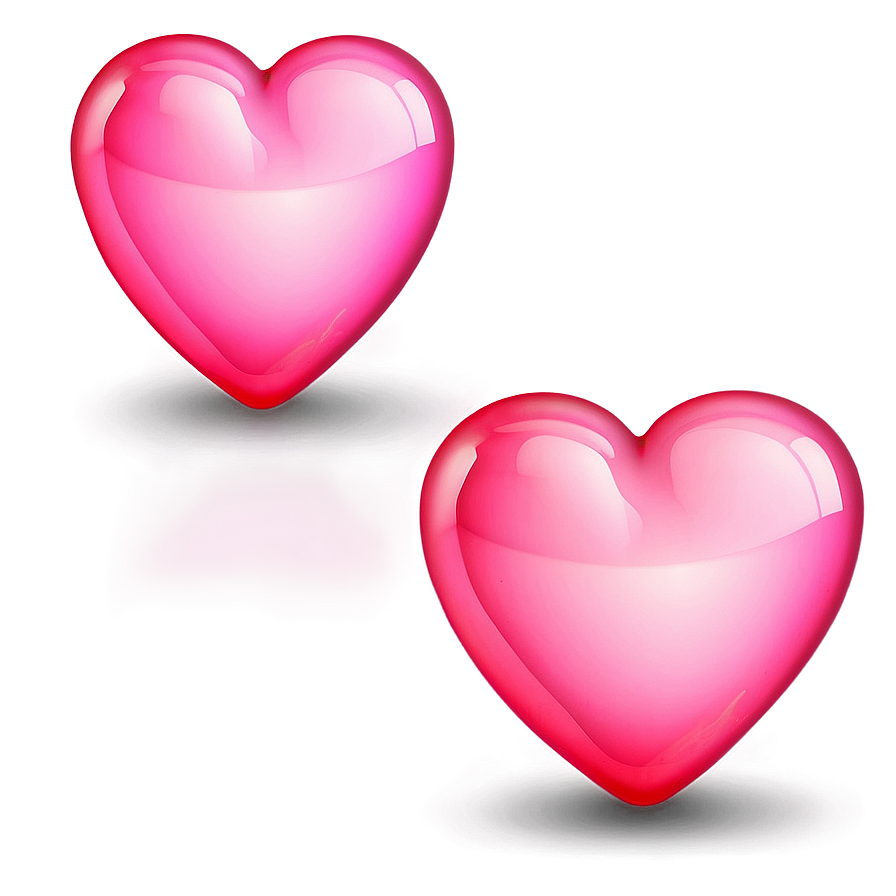 Glowing Pink Heart Emoji Png 13