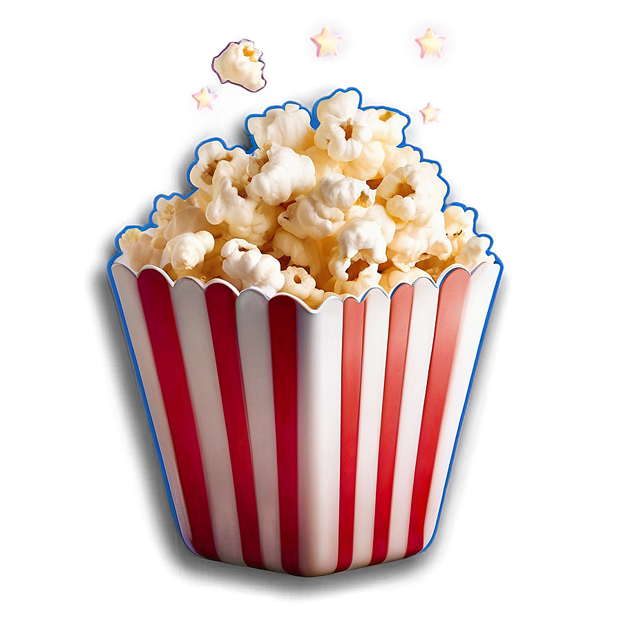 Glowing Popcorn Png 05042024