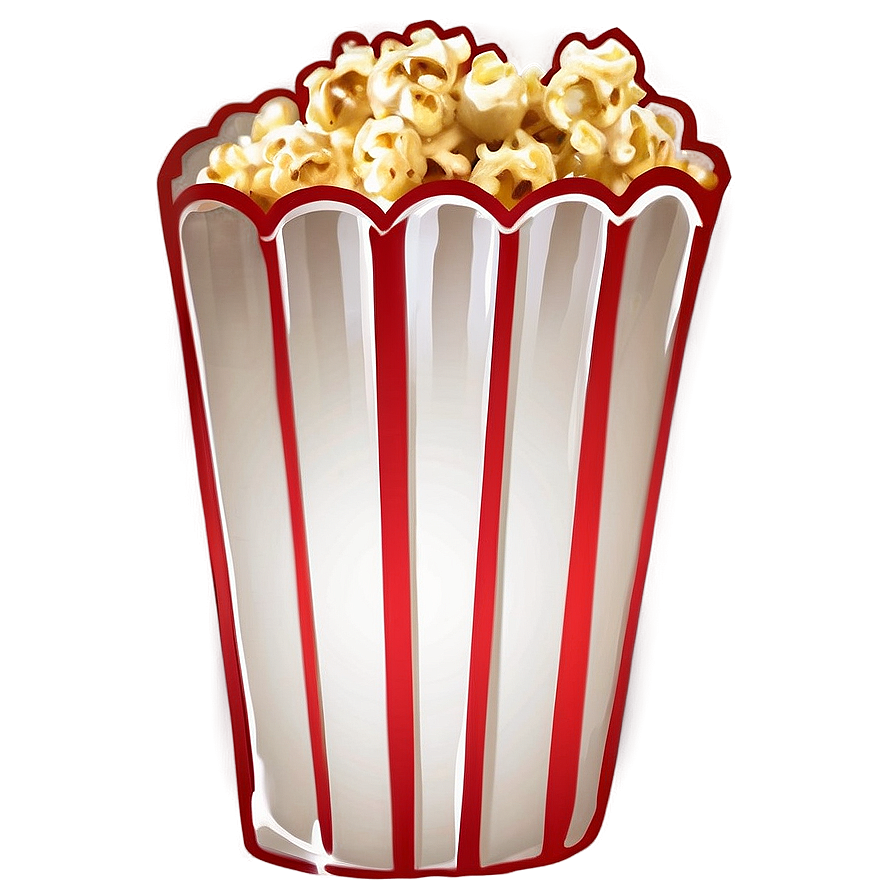 Glowing Popcorn Png 05042024