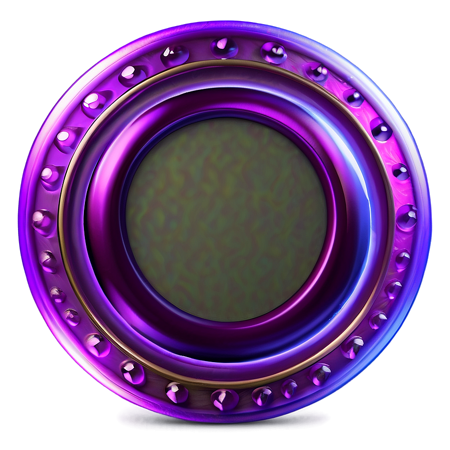 Glowing Purple Circle Emblem Png Ogl90