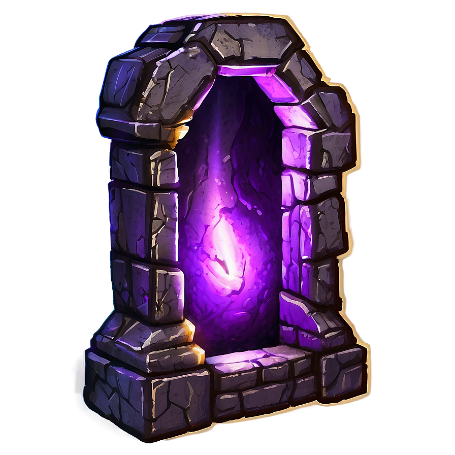 Glowing Purple Nether Portal Png 06212024