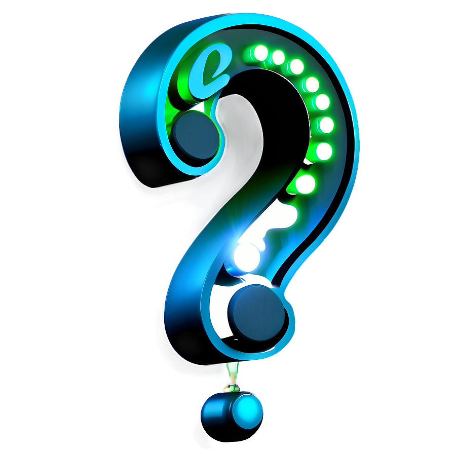 Glowing Question Mark Transparent Png Wtx