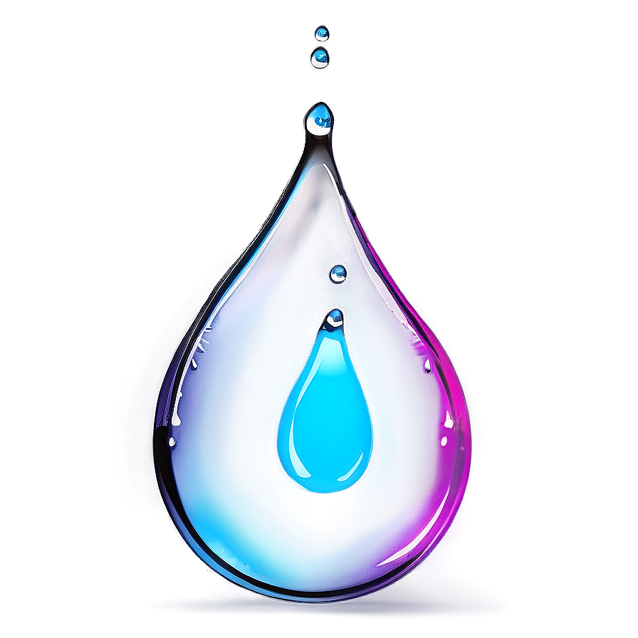 Glowing Raindrop Png 37