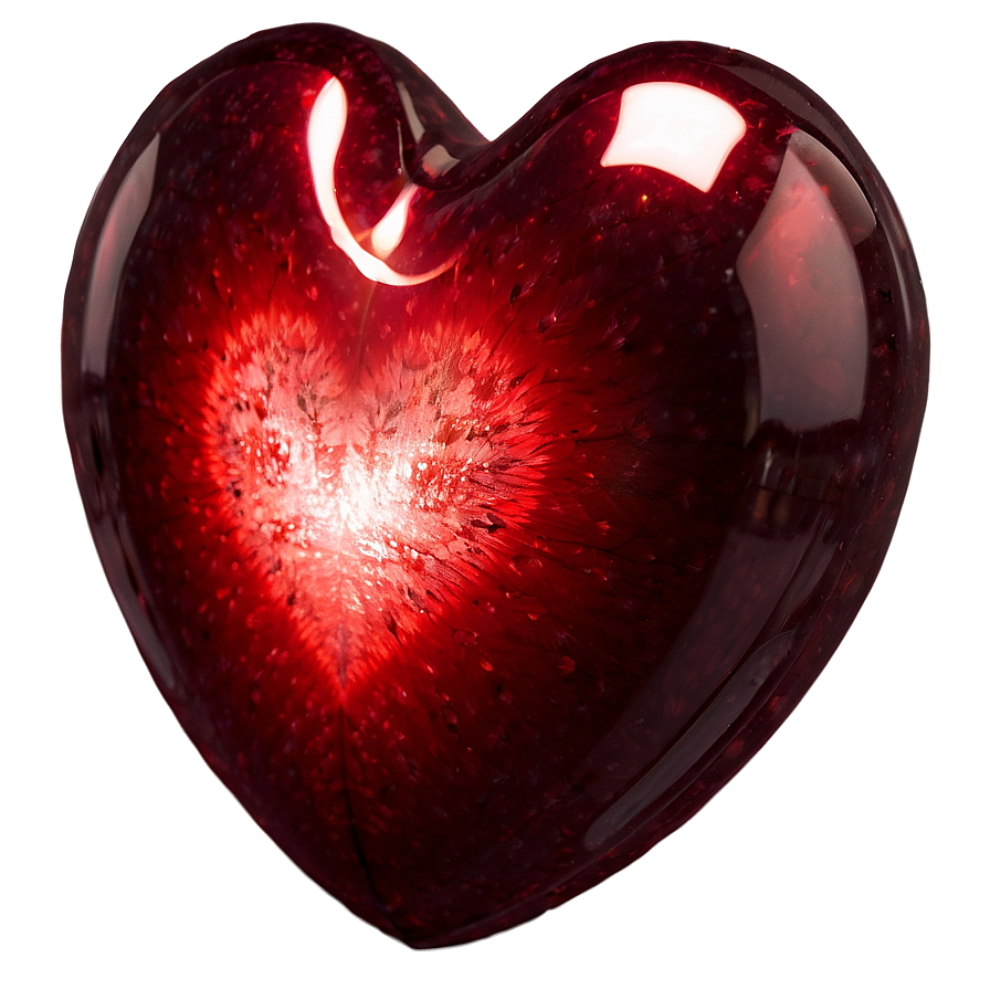 Glowing Red Heart Png Aki