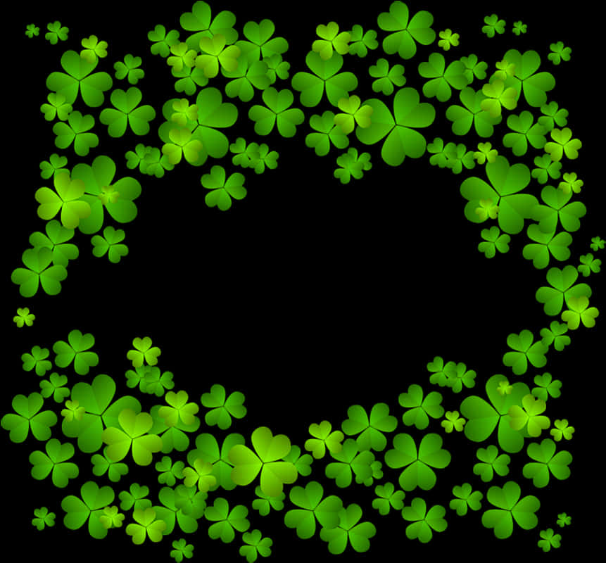 Glowing Shamrock Heart Design