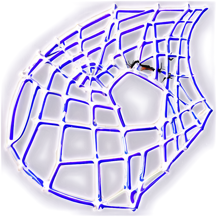 Glowing Spider Web Art