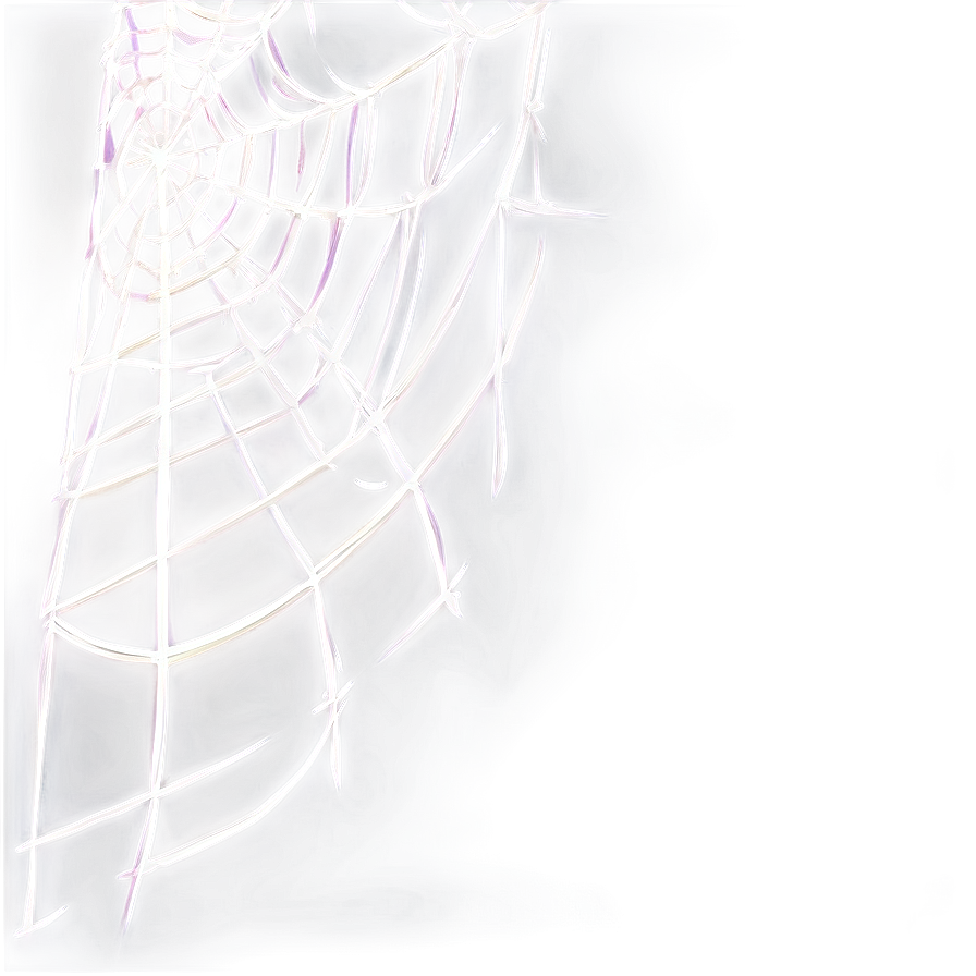 Glowing Spider Web Artwork