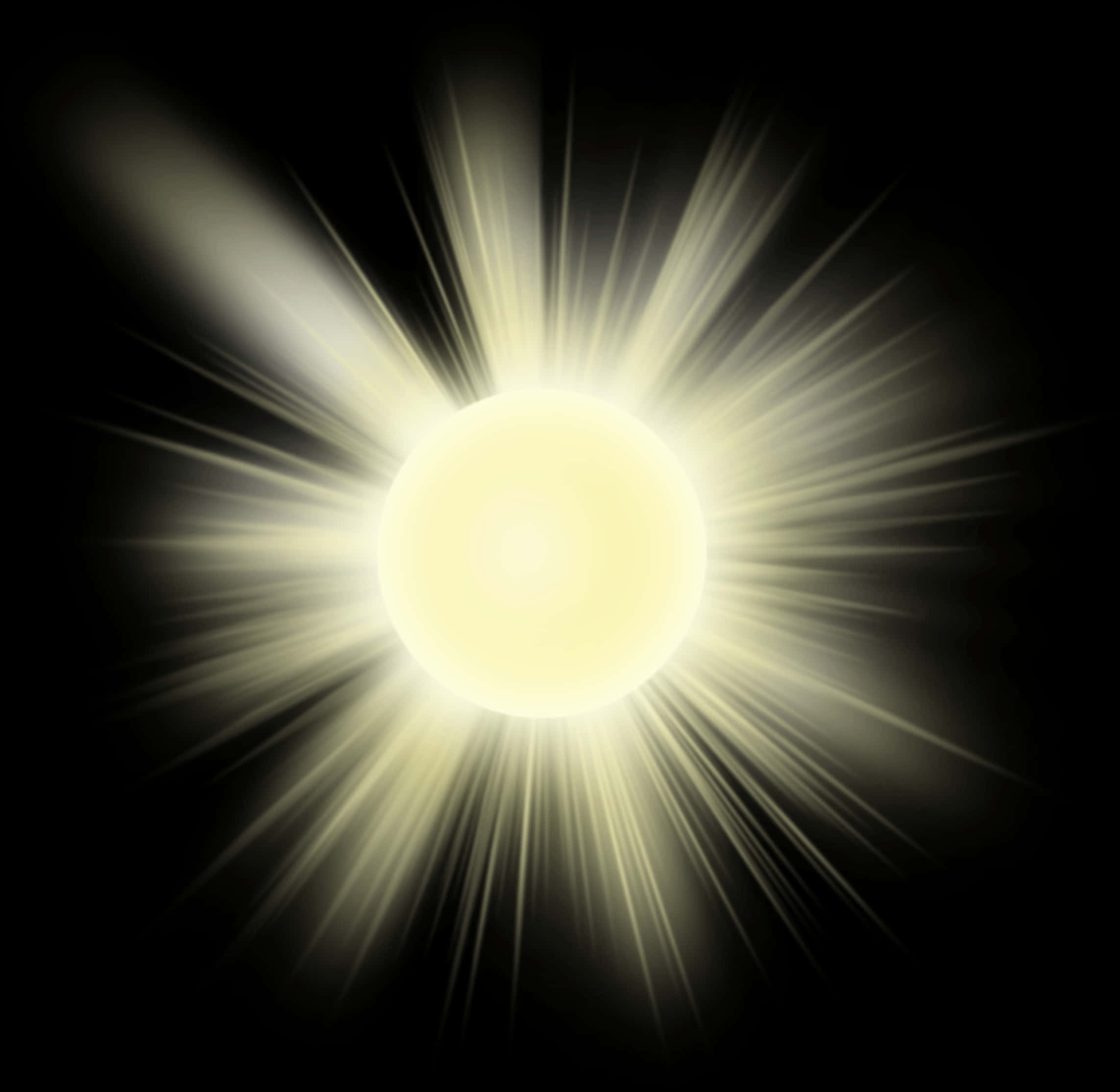 Glowing Sun Transparent Background