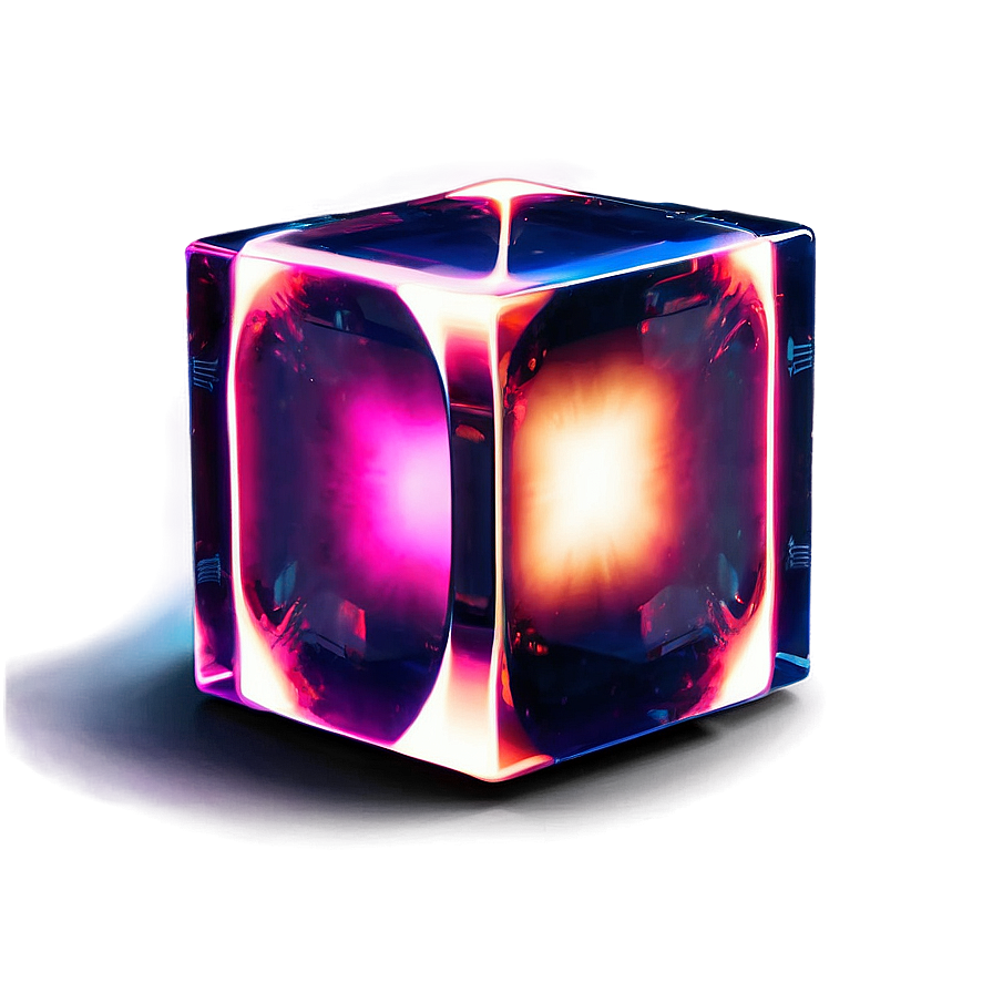 Glowing Tesseract Visualization Png Lma