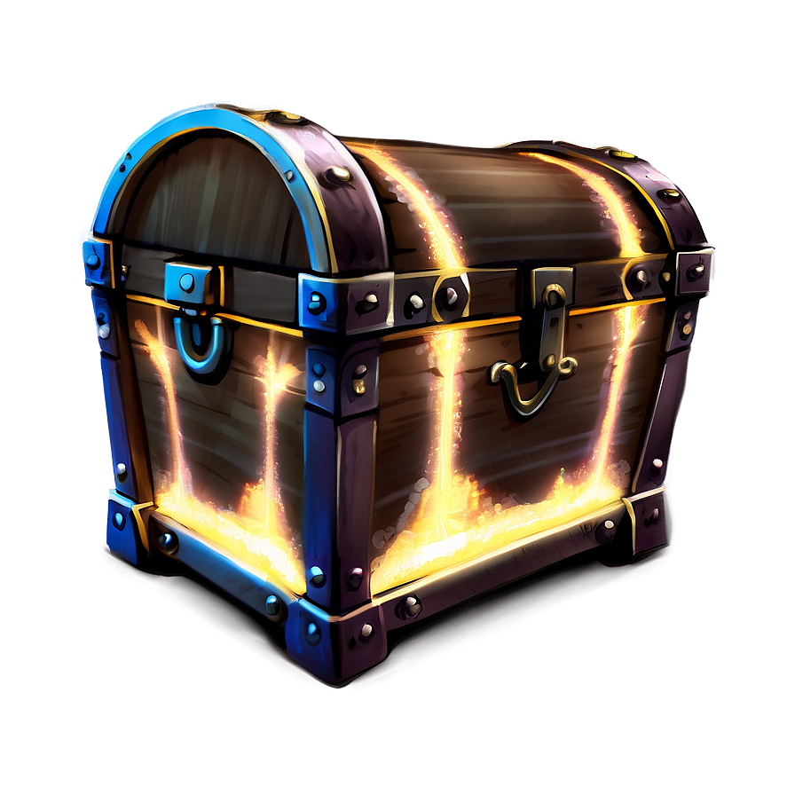 Glowing Treasure Chest Png Meq