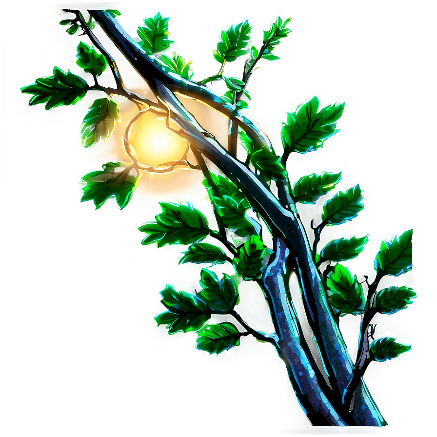 Glowing Tree Branch Png 05252024