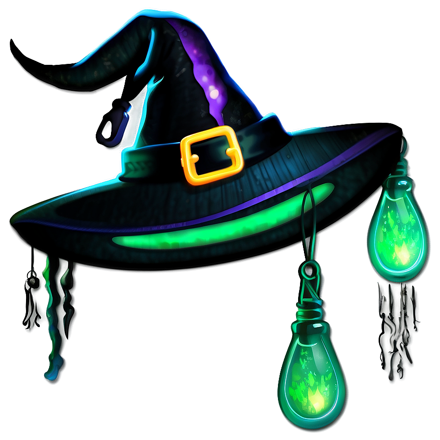 Glowing Witches Hat Png Rpq