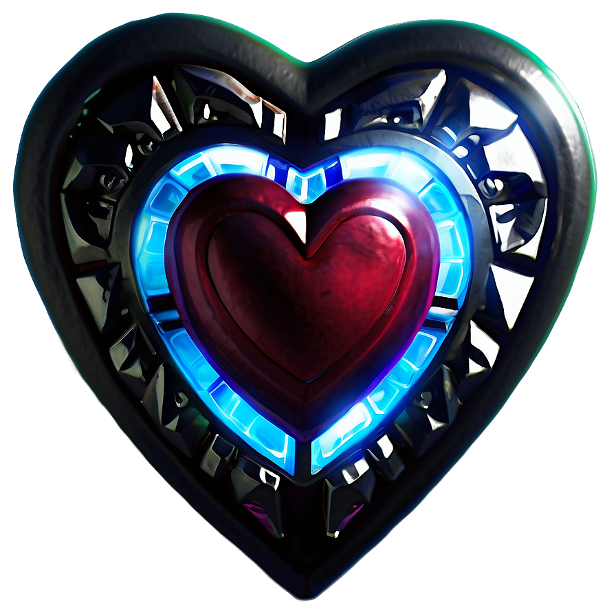 Glowing Zelda Heart Png 06262024