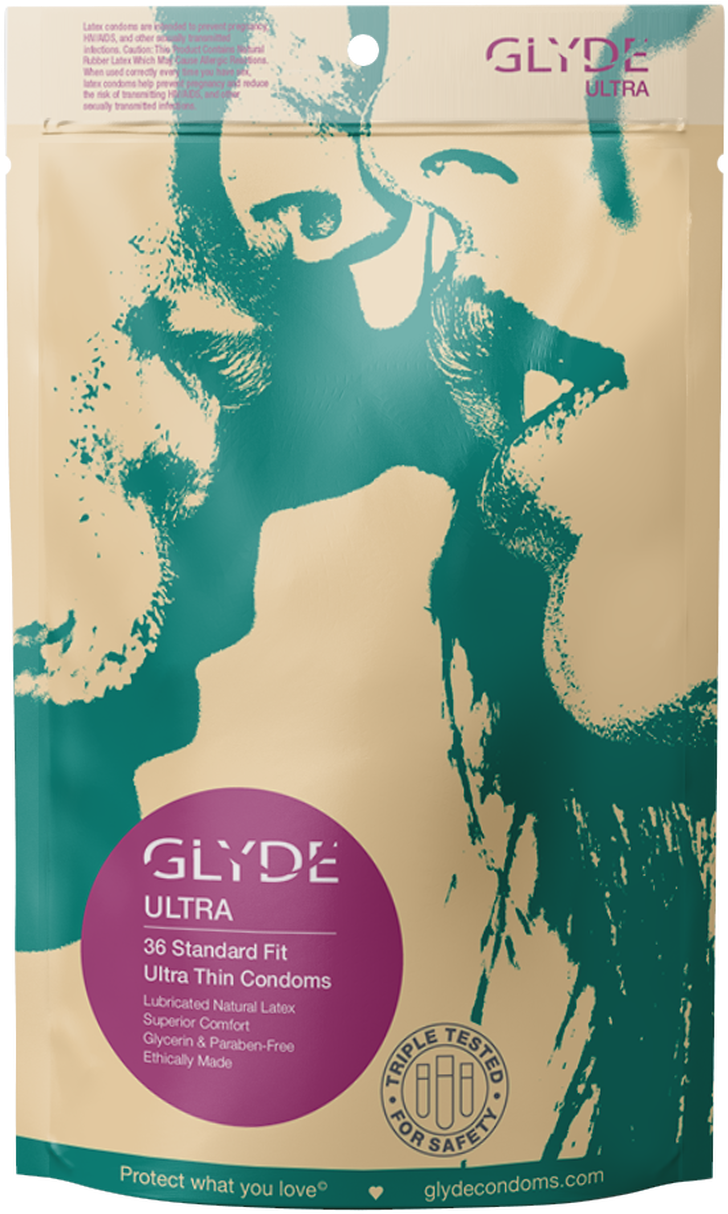 Glyde Ultra Condom Package Design