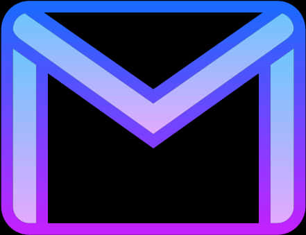 Gmail Logo Neon Style