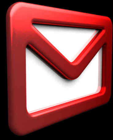 Gmail Logo3 D Red