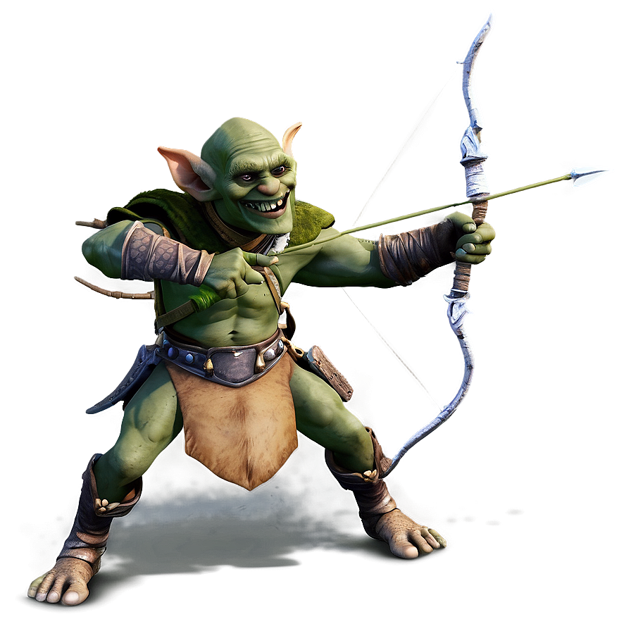 Goblin Archer In Action Png 93