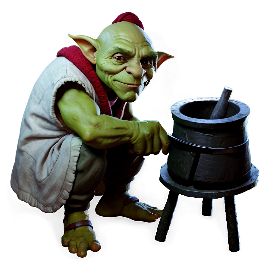 Goblin Blacksmith At Work Png Mxm10