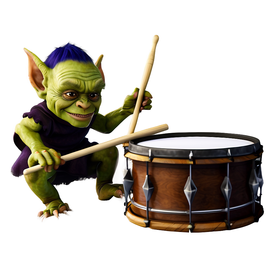 Goblin Playing Drums Png 05252024