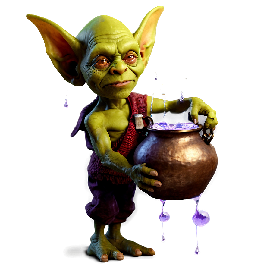 Goblin With Magic Potion Png Oyn