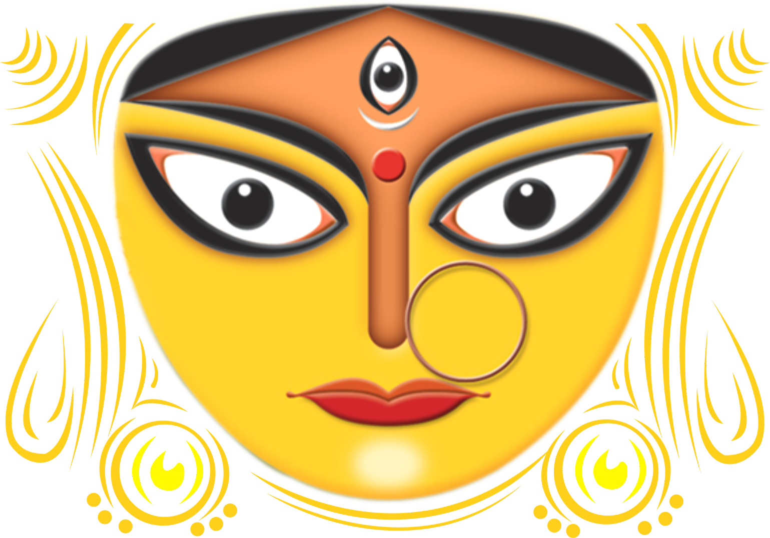 Goddess Durga Face Art