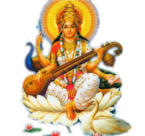 Goddess_ Saraswati_ Illustration