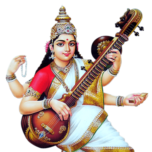 Goddess_ Saraswati_ Playing_ Veena